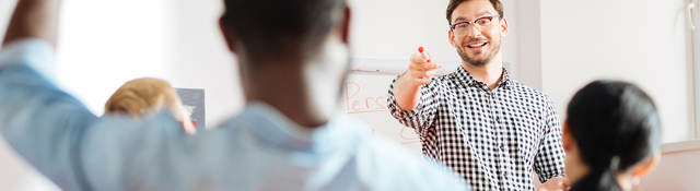 trainer in the classroom